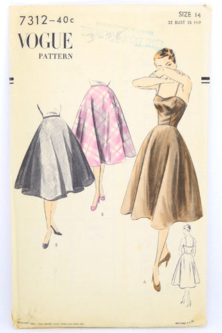 1940s LINGERIE Camisole and Petticoat slip Pattern BUTTERICK