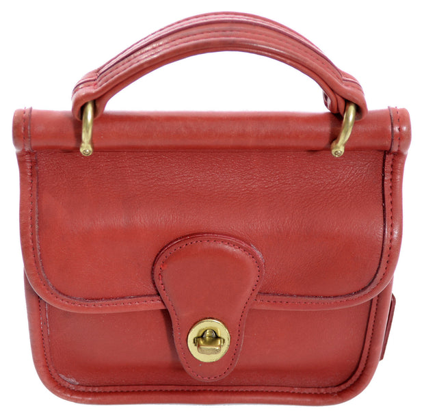 Vintage Coach Station Bag Red leather handbag shoulder bag – Modig