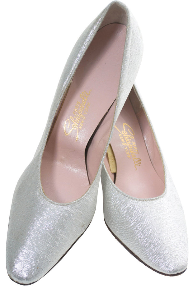 vintage silver shoes