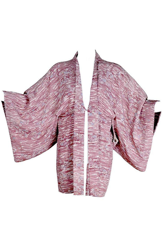 silk short kimono jacket