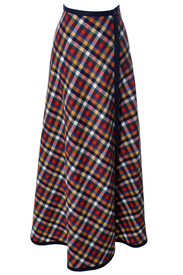Vintage plaid wool Pendleton Knockabouts maxi skirt – Dressing Vintage