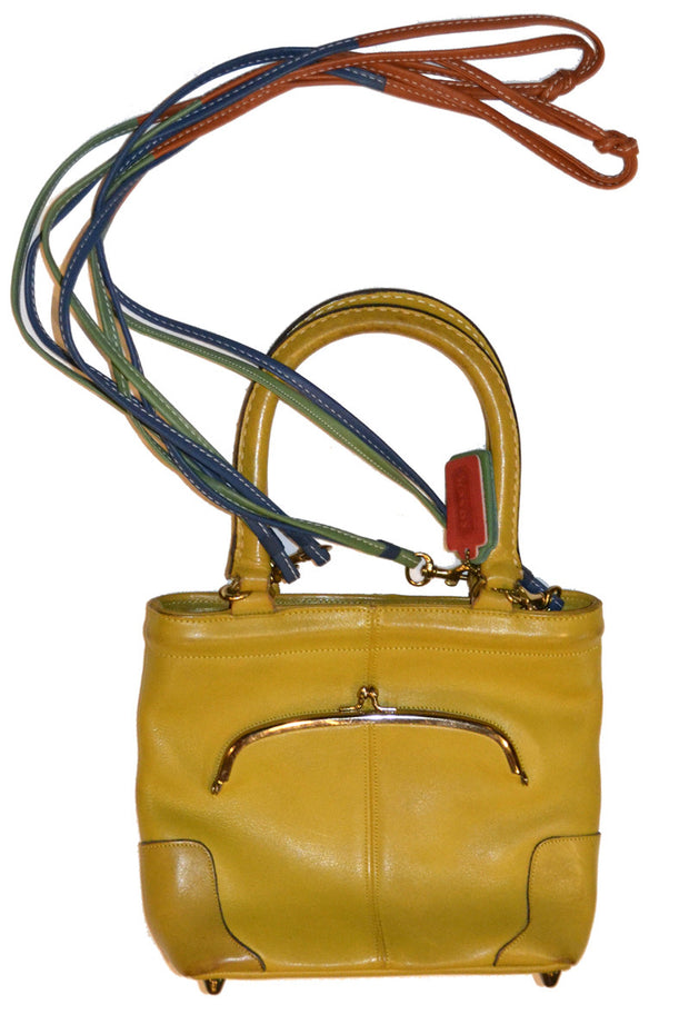 Vintage Coach Handbag Bonnie Cashin in yellow leather – Modig