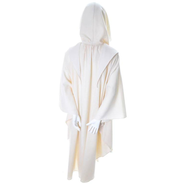Designer Yeohlee Cape in Winter White Wool Hooded Cloak One Size – Modig