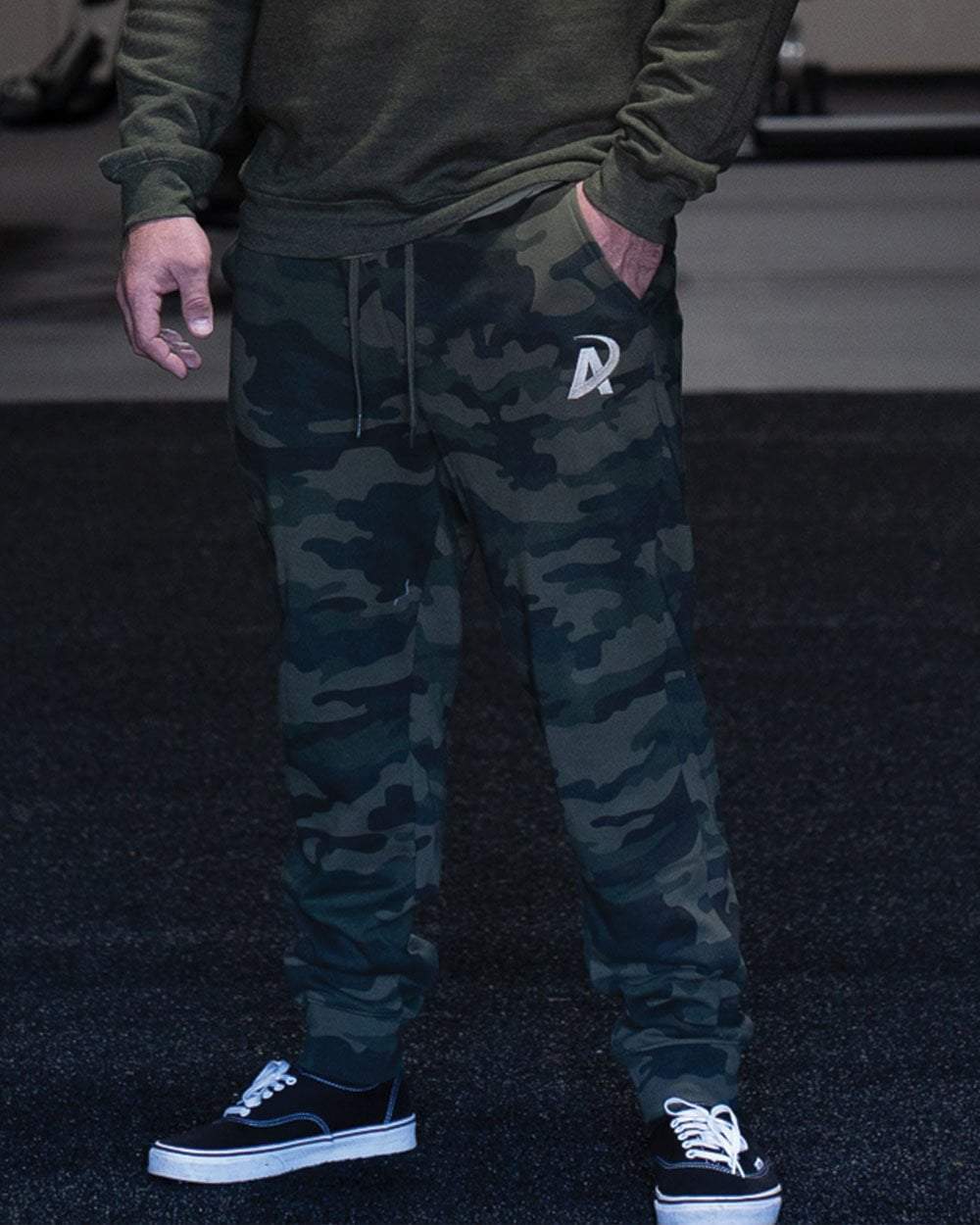 camo fleece joggers