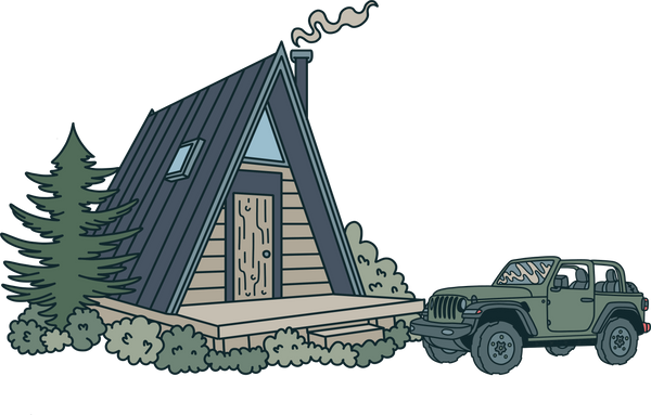 Jeep and Cabin