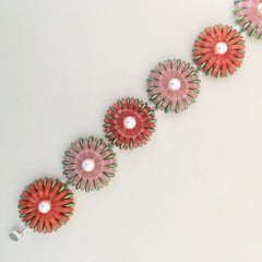 chrysanthemum bracelet red