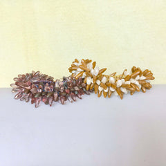 sea urchin bracelet with Miyuki long magatama beads