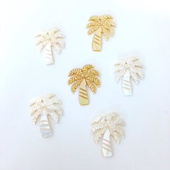 mother of pearl palm tree charms