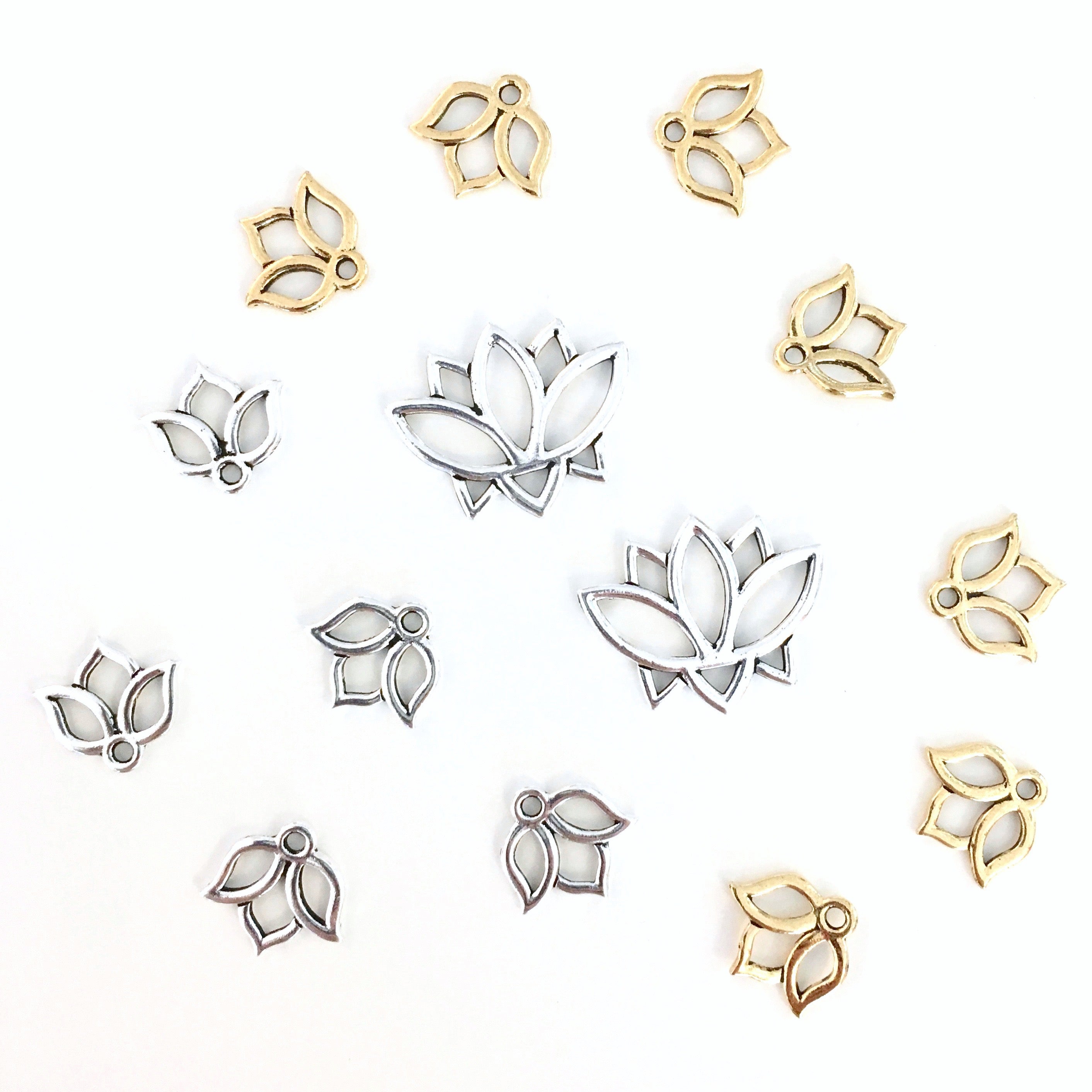 Lotus Flower Charms - large - Island 