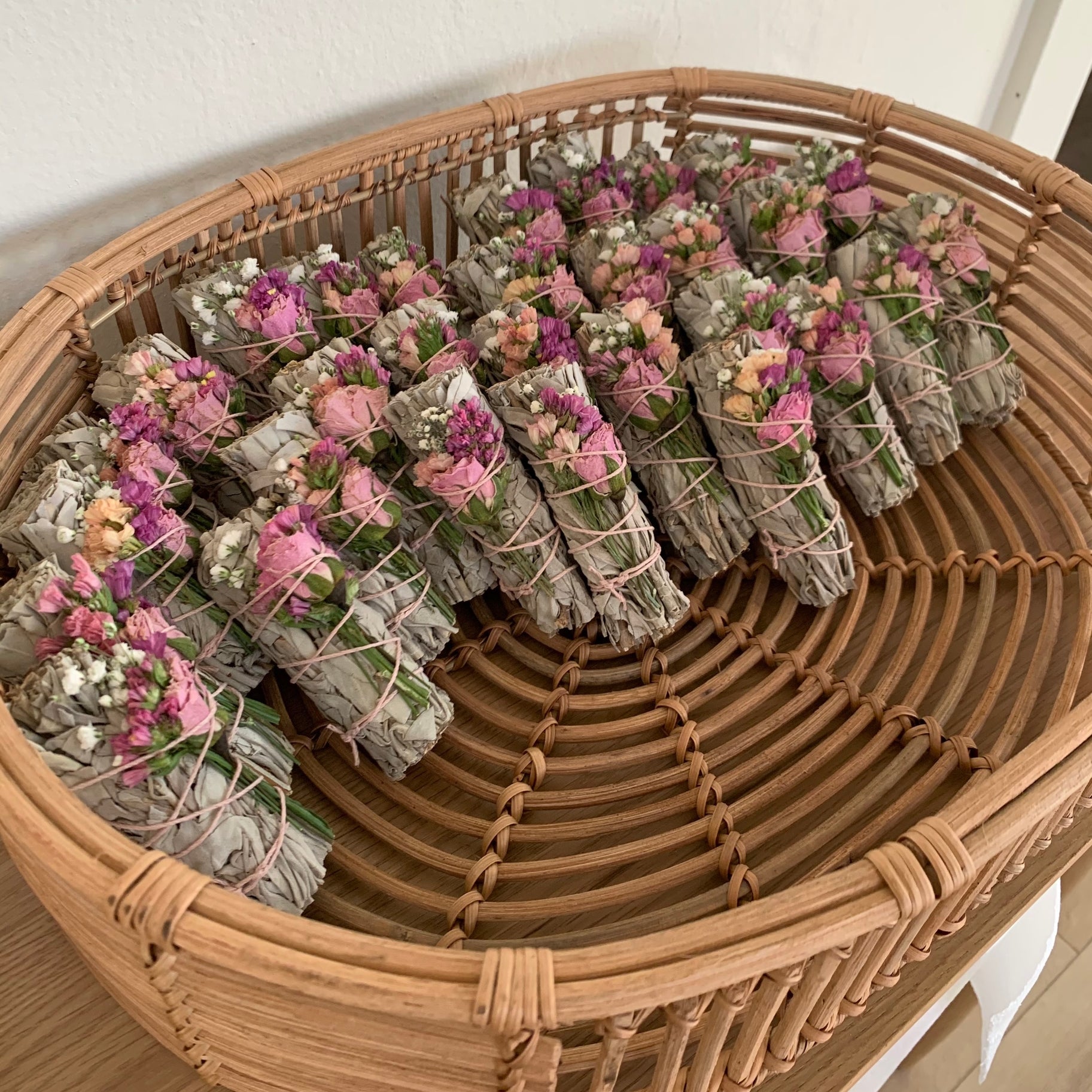 WILDFLOWER & ROSE SAGE WAND
