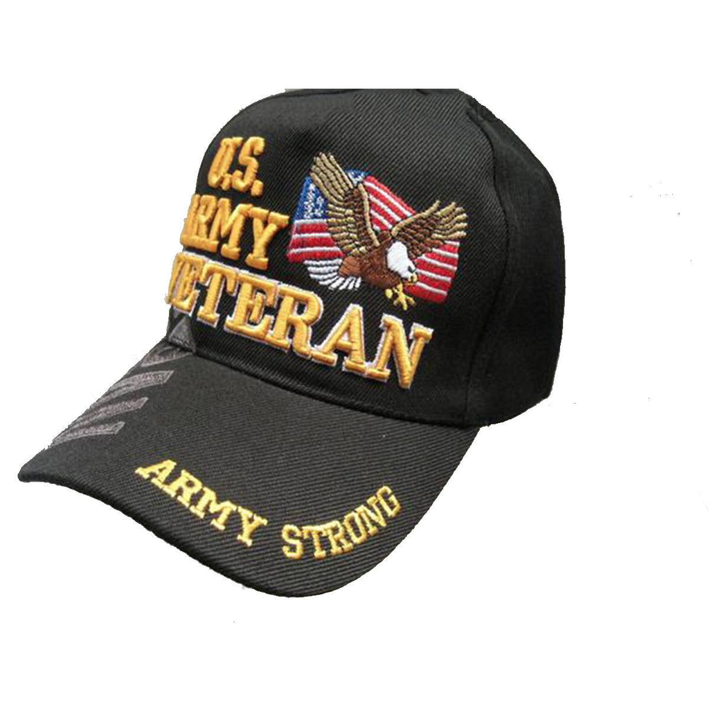 Limited Edition U.s. Army Veteran Cap/Hat W/Flag & Eagle Adjustable Bl – Official Tactical Store