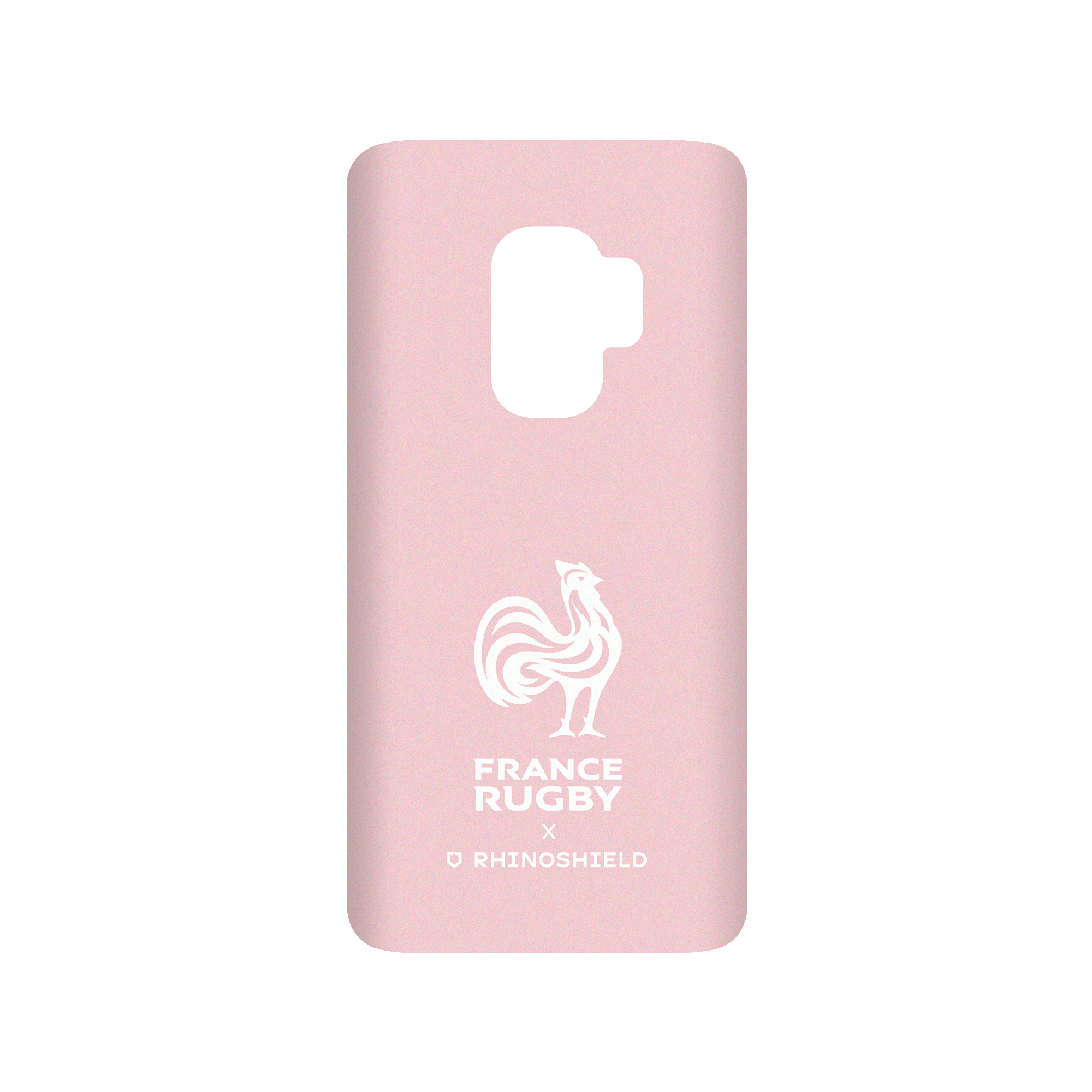 France Rugby [Coq blanc sur fond rose] - Coque RhinoShield SolidSuit p –  RHINOSHIELD France