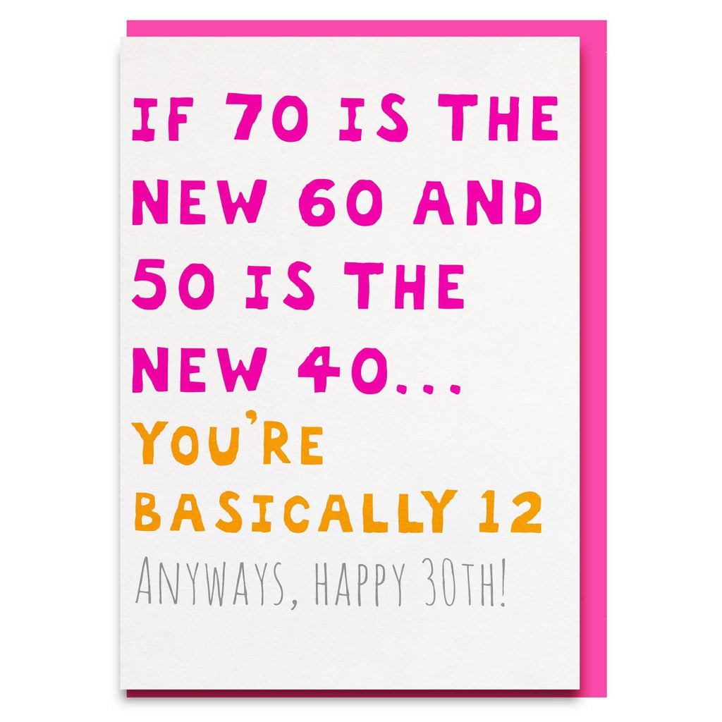 Funny 30th birthday card – Cheeky Zebra