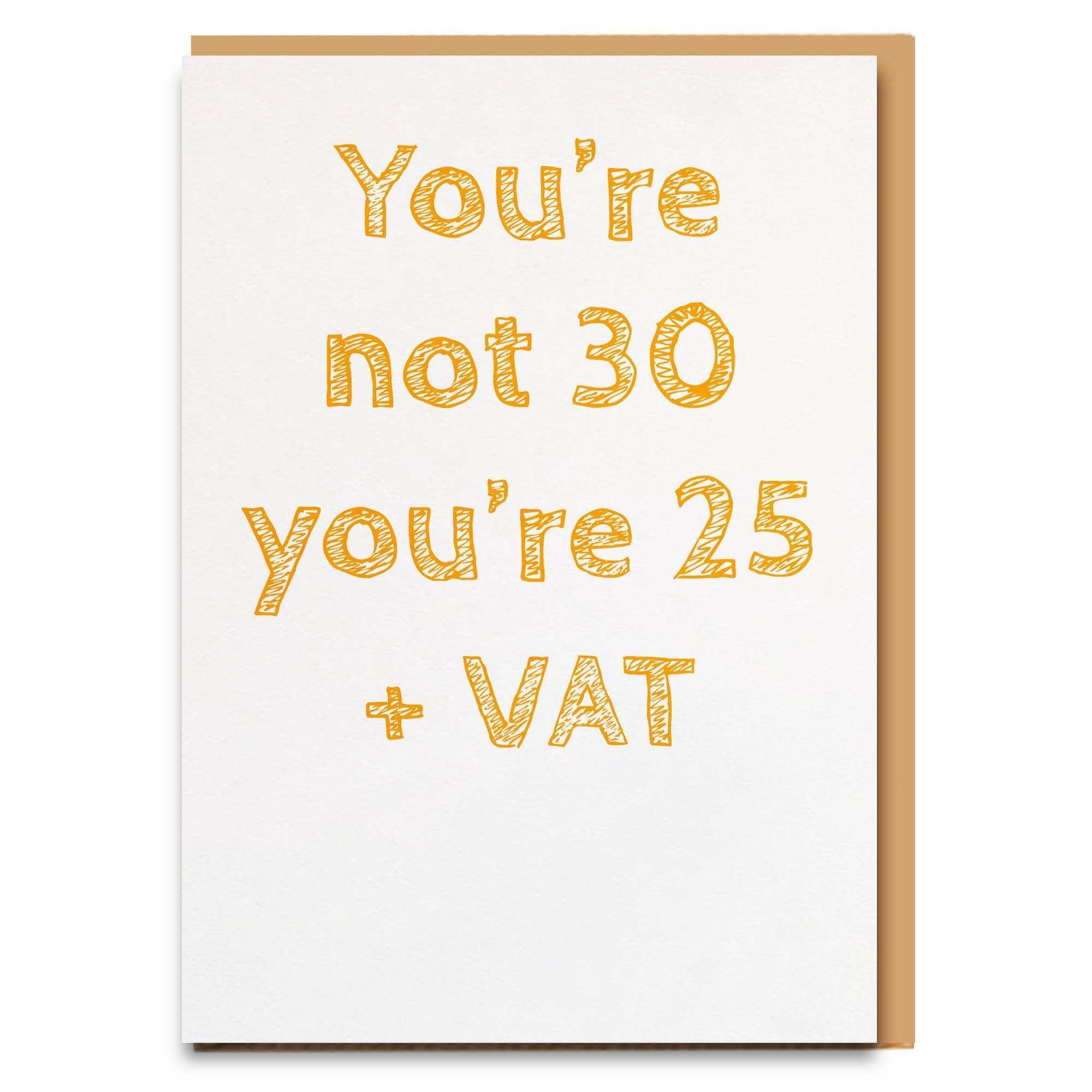 Funny 30th birthday card – Cheeky Zebra