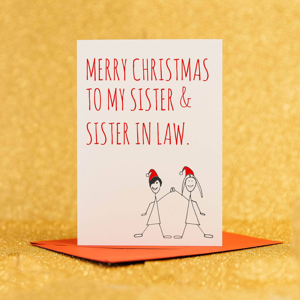 Christmas Cards for Sister & Sister In law – Cheeky Zebra