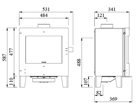 Morso 4412 Dimensions