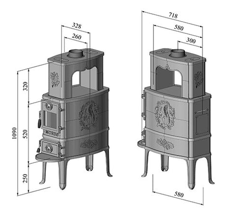 Morso 2B Classic Dimensions