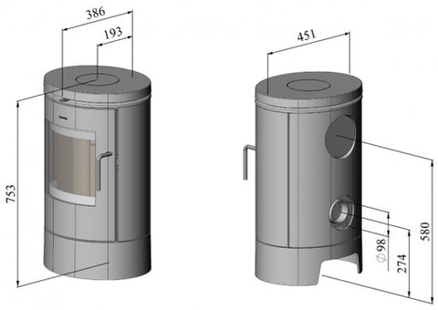 Morso 6140 Dimensions