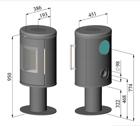 Morso 6848 Dimensions