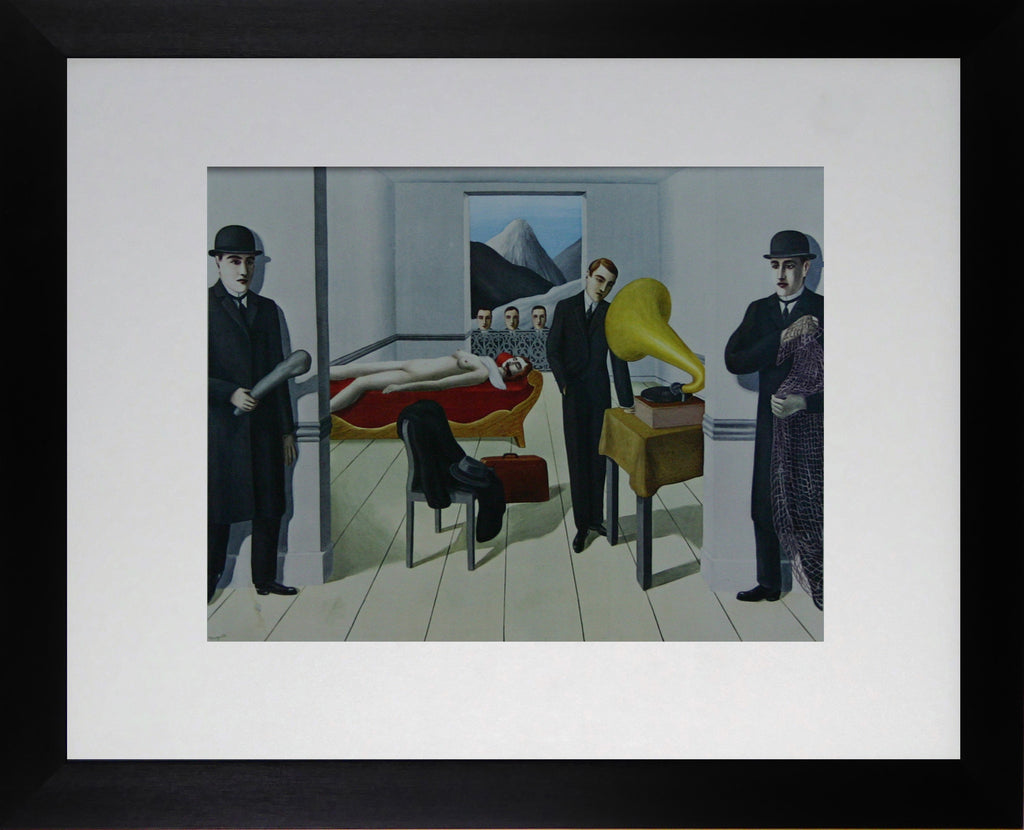 The Threatened Assassin Lassassin Menace Magritte Framed Pictur Posterco 