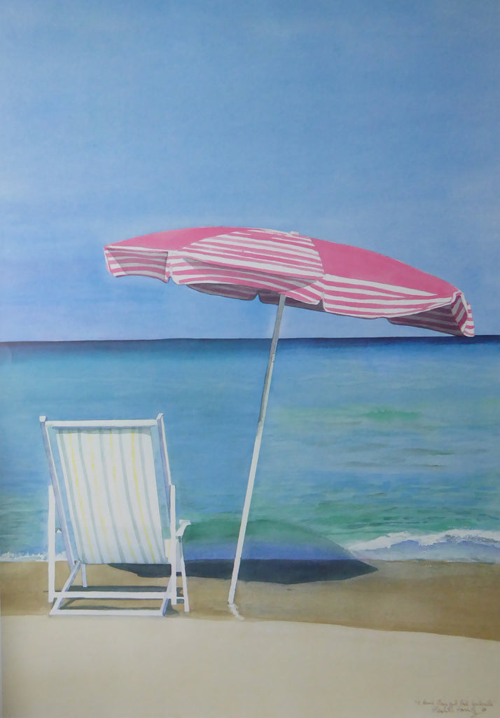 vintage pink umbrella