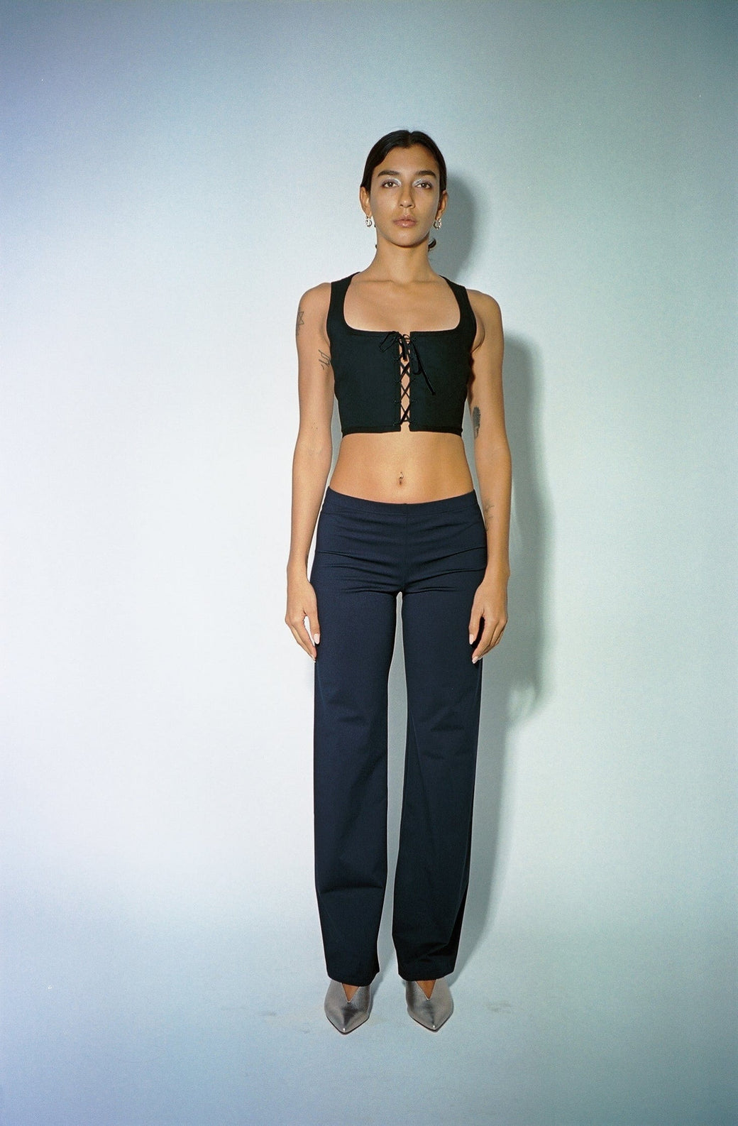 Maryam Nassir Zadeh - Navy Dance Pants | MAIMOUN