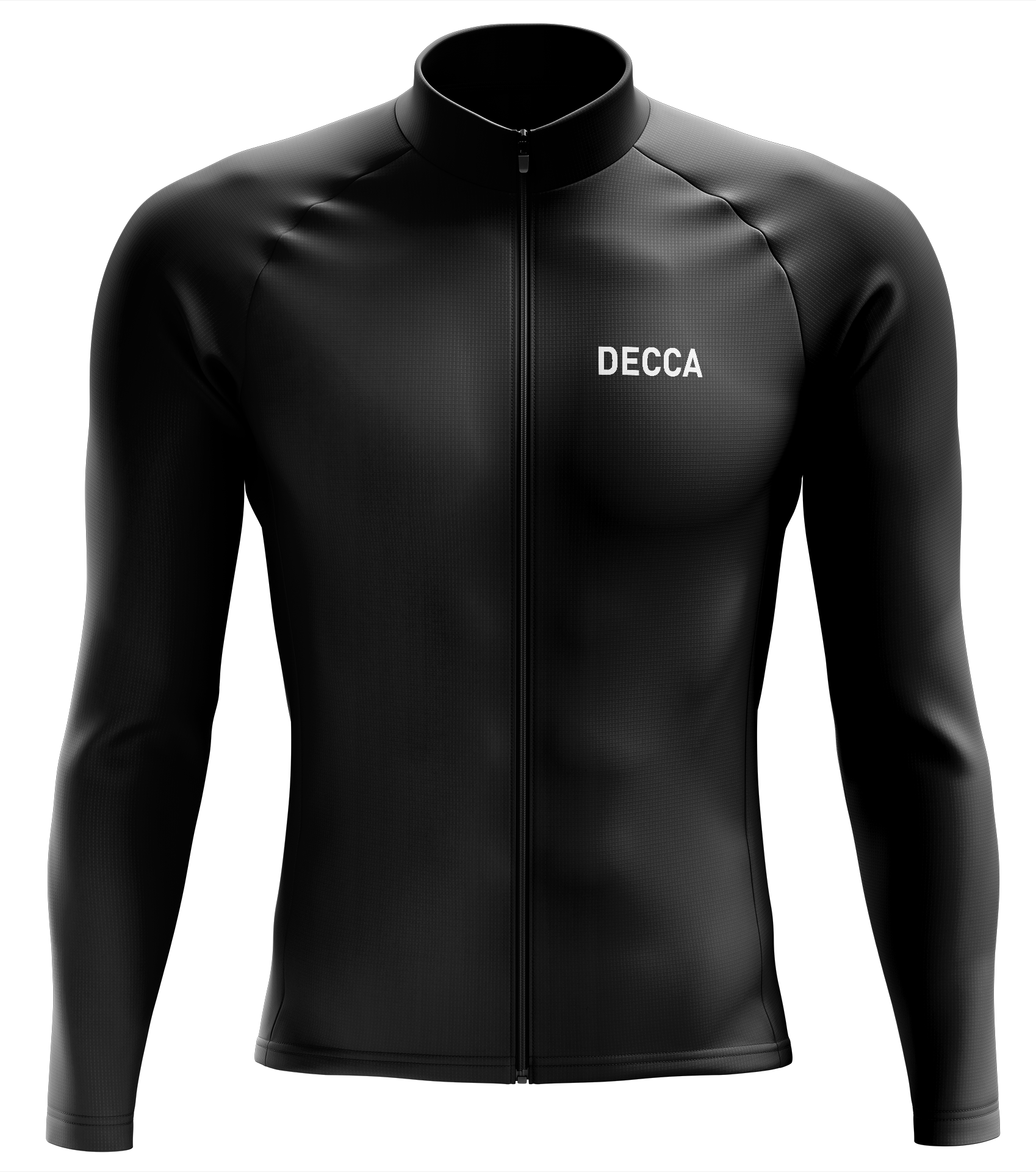 Ultimate Black Cycling Jersey Long Sleeves | DECCA custom ...