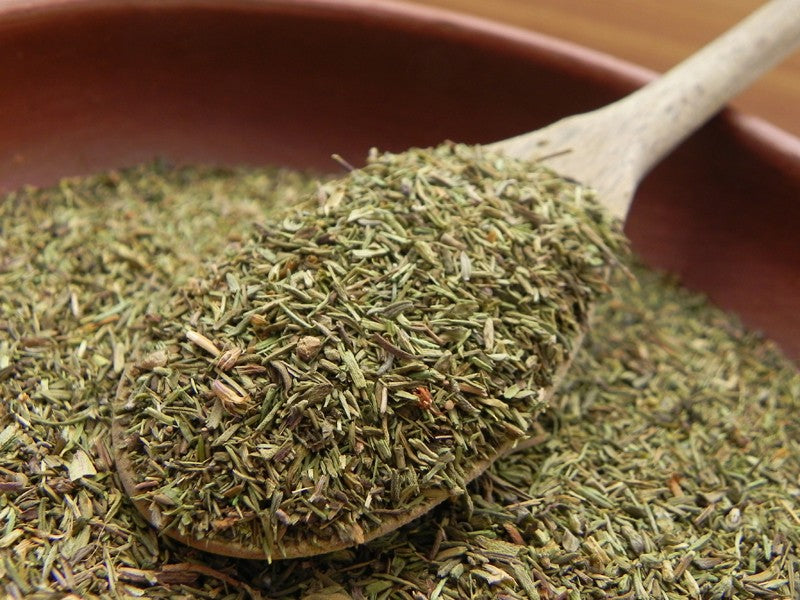 dried thyme leaves to ground thyme