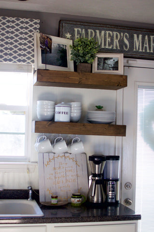 Kitchen Open Shelving- Whippoorwill Road Shanty-2-Chic 
