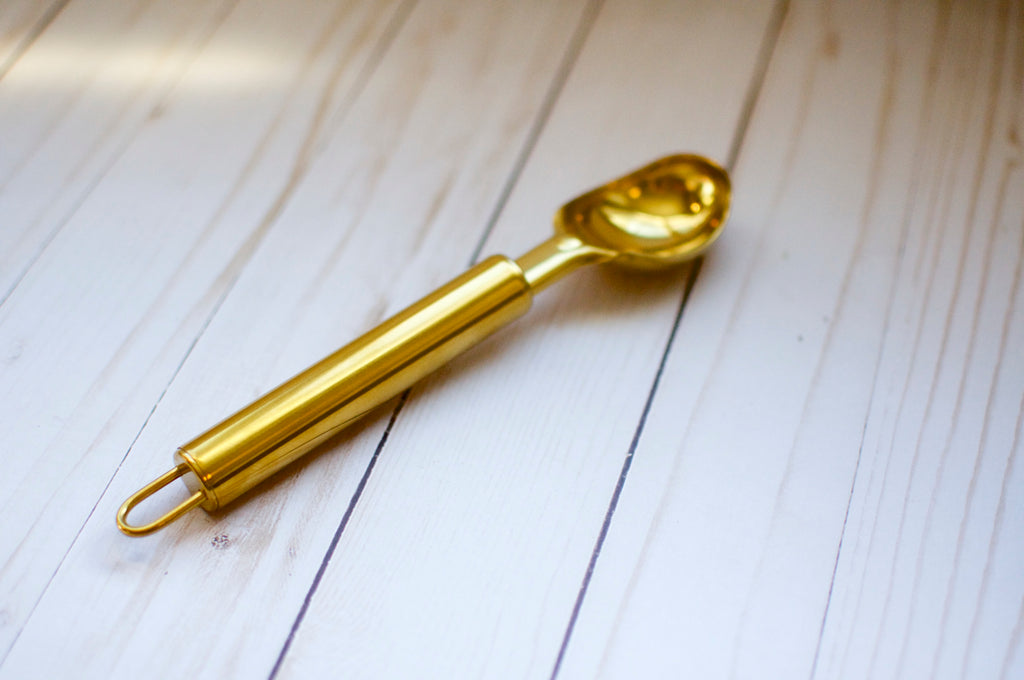 gold ice cream scoop