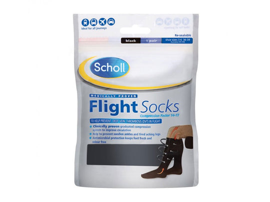 Scholl Flight Socks Black 6.5-9 -  - Buy Online