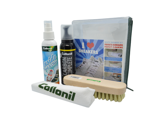 SNEAKARE Quick Shoe Cleaning Kit (150ml) Shoe Cleaner & 1 Medium Bristle Shoe  Cleaner Brush, White