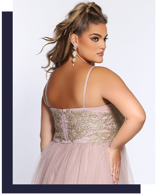 Sydney's Closet plus-size prom dresses