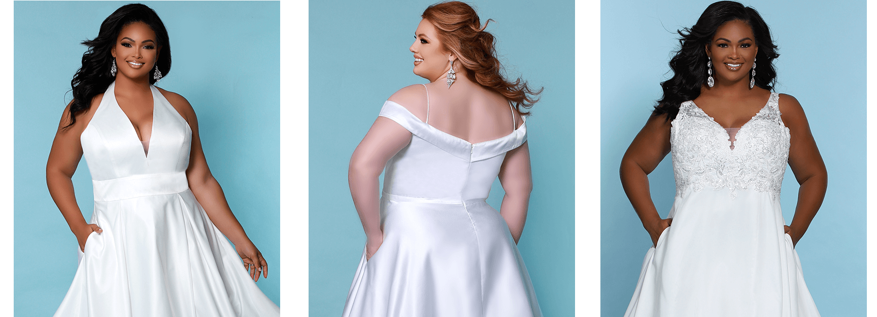 Sydney's Closet Plus Size Wedding Dresses with Pockets SC5266, SC5280, SC5246