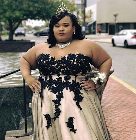 best evening gown style for plus size