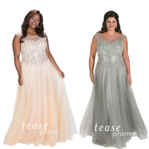 neutral plus size bridesmaid dresses