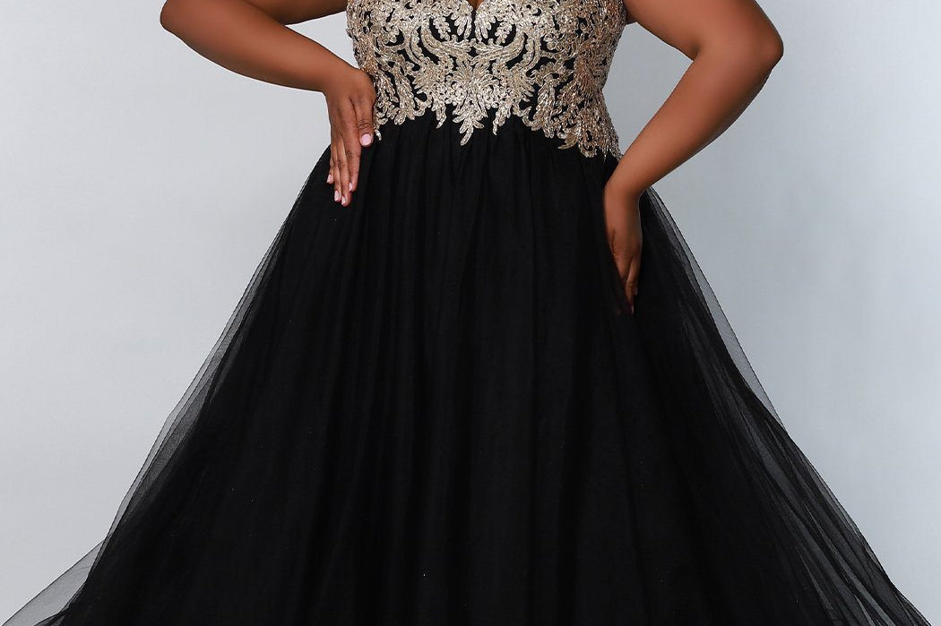 Off-the-Shoulder Plus Size Crinoline Prom Dress w/ Pockets – Sydney's Closet