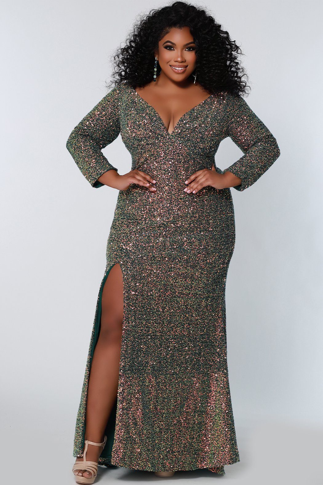 Angela and Alison Long Plus Size Prom 21091W Le Femme Boutique Allentown PA  - Formal Eveningwear, Prom, Bridal, Mother of the Wedding, Quinceanera,  Tuxedos