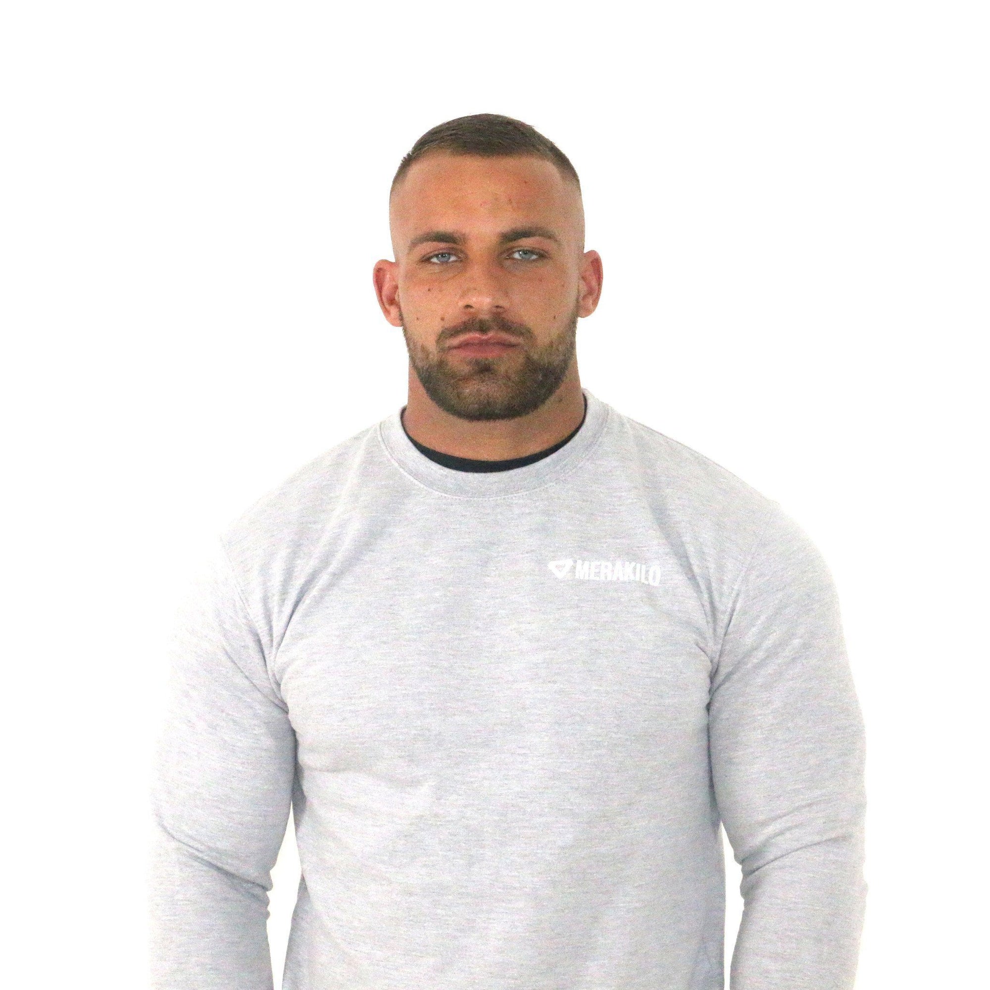 grey crew neck jumper