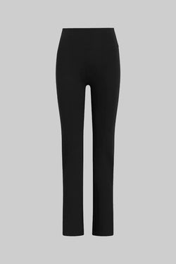 Leset Rio High-waisted Straight Trousers In Black