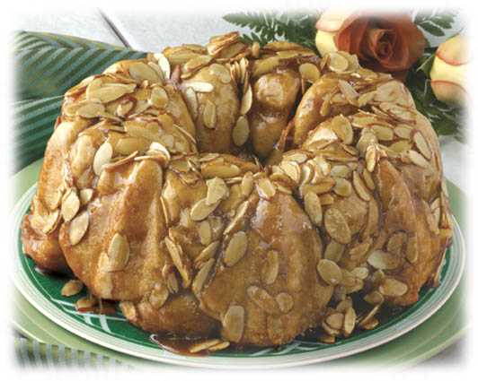 Cream Cheese Wreath Cake with Maple Glaze