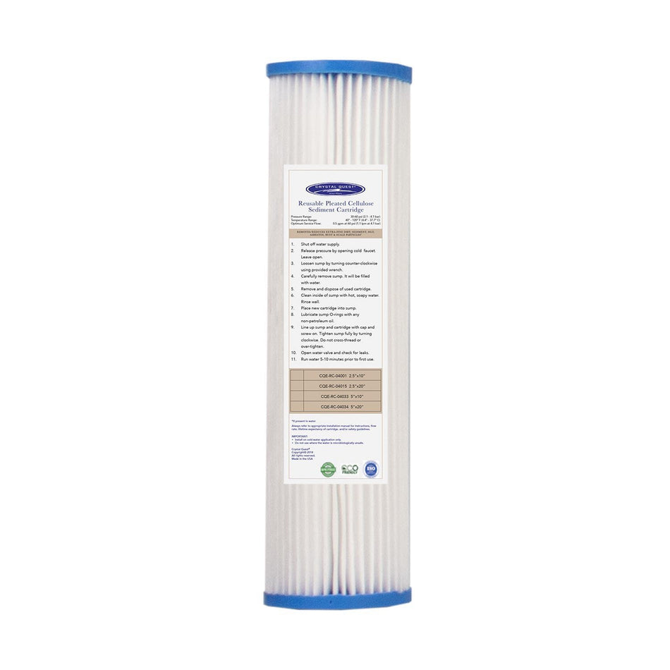 Coconut Based 5-Micron Carbon Block Filter Cartridge – Crystal Quest Water  Filters