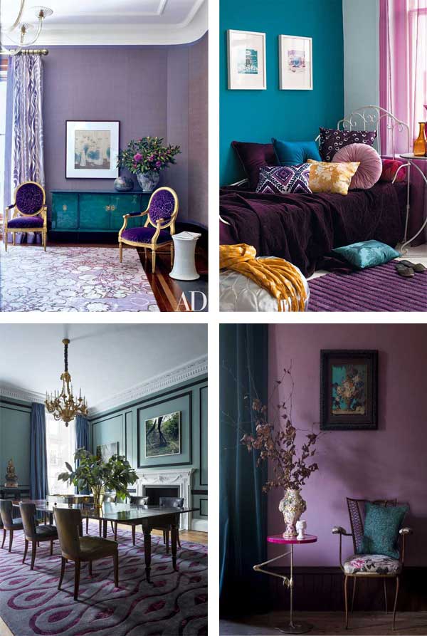 Using Colours Purple & Green in Home Decor & Art - Jayne Leighton ...