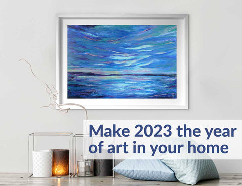 Make 2023 the year of art in your home - blog by artist Jayne Leighton Herd