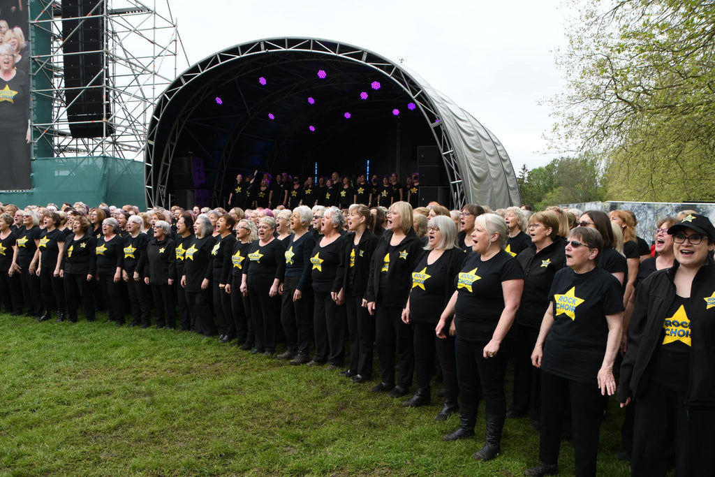 Rock Choir singing at the Windsor Coronation Big Lunch Concert on the Long Walk