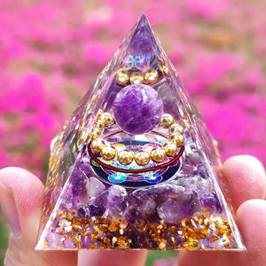 Amethyst Energy Generator Orgone Pyramid - Project Yourself