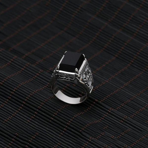 womens obsidian ring