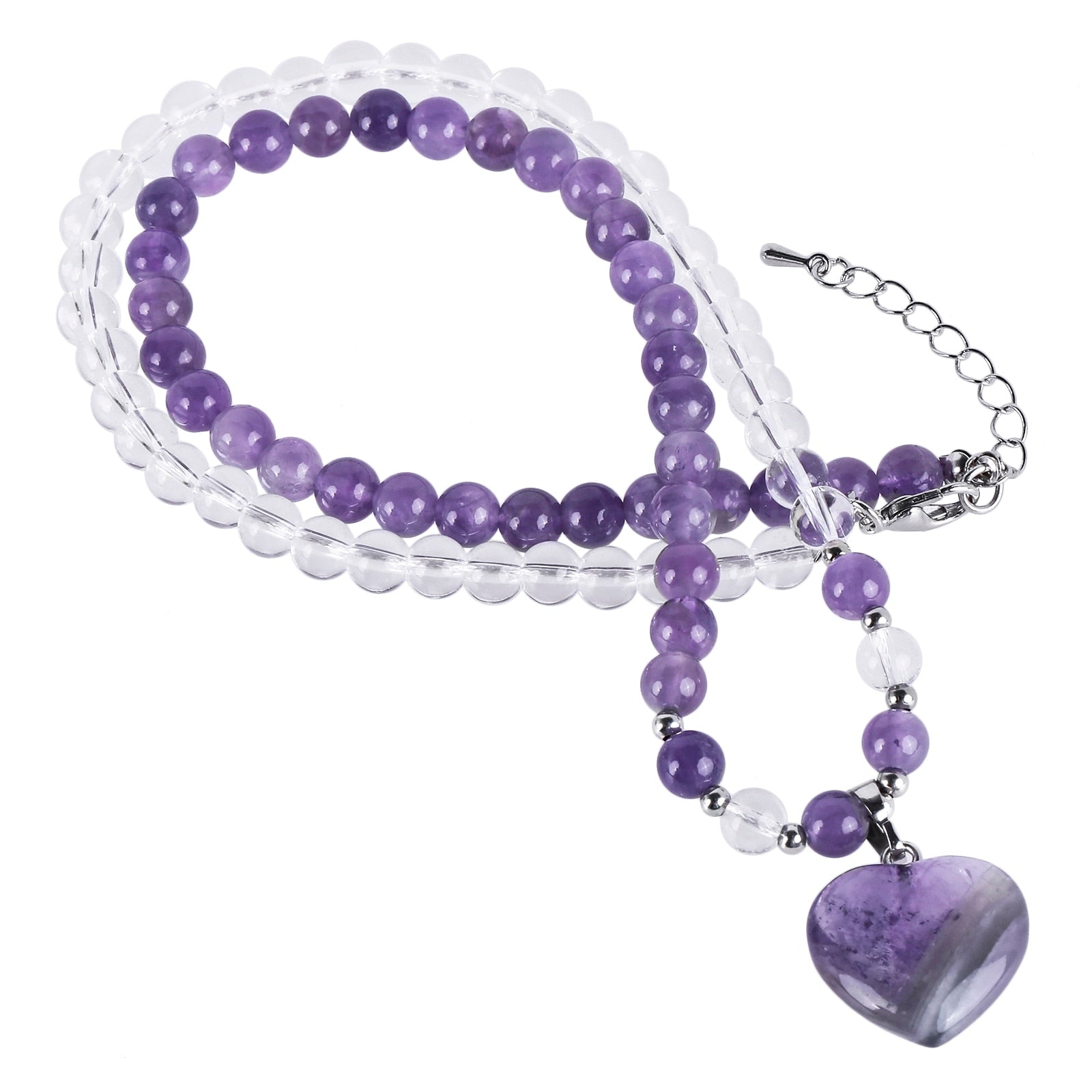 Cupid's Heart Amethyst Necklace