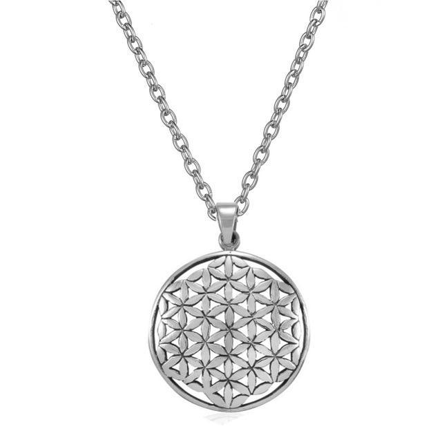 Flower of Life Pendant Necklace Silver Plated – Project Yourself