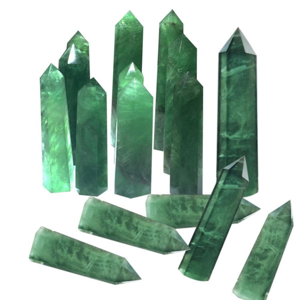 green crystals